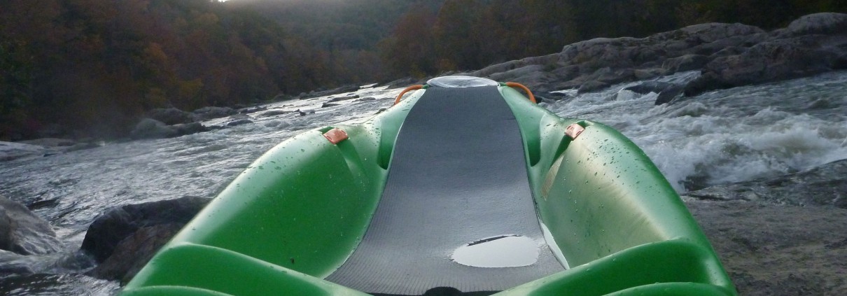 first-person perspective of Bellyak on river 2