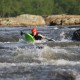 Bellyak action on the rapids