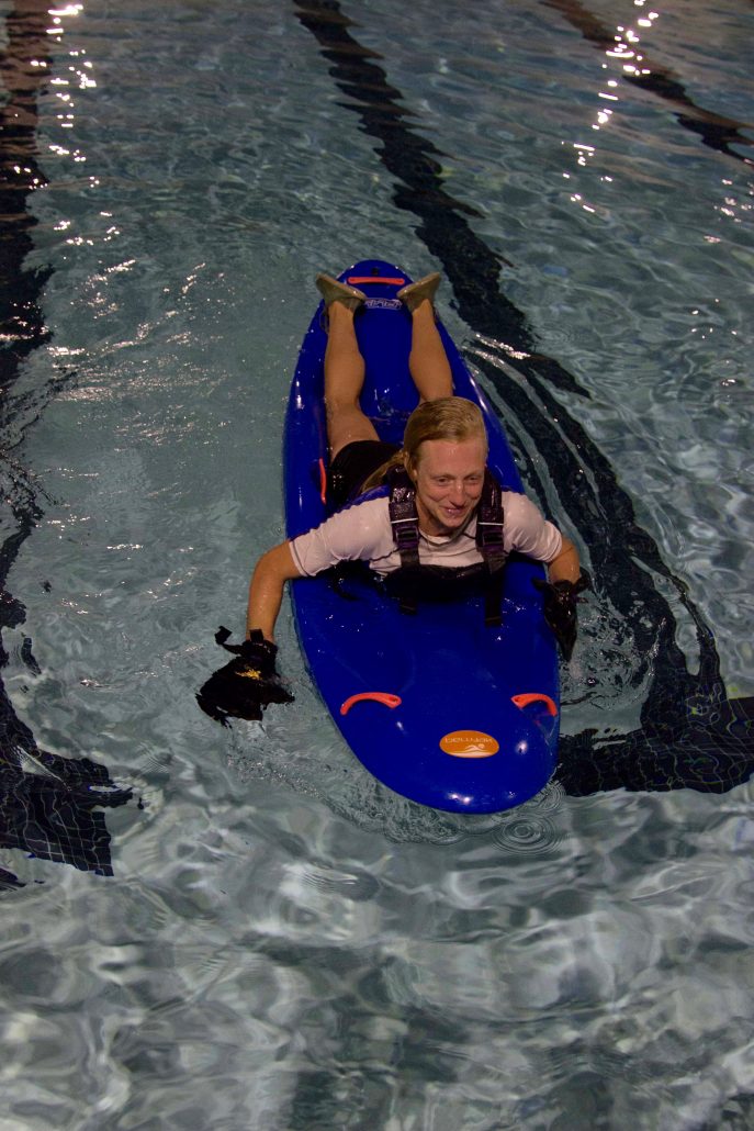 Swing legs back on and your bellyak roll is complete!