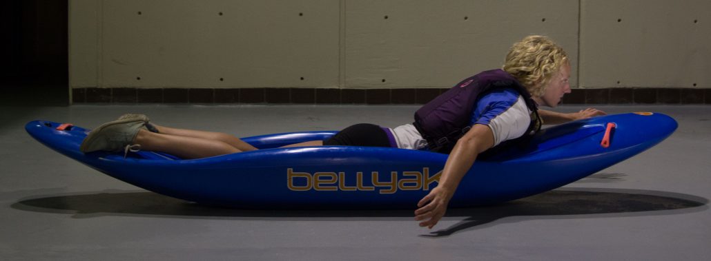 Bellyaking with a stiff lower back