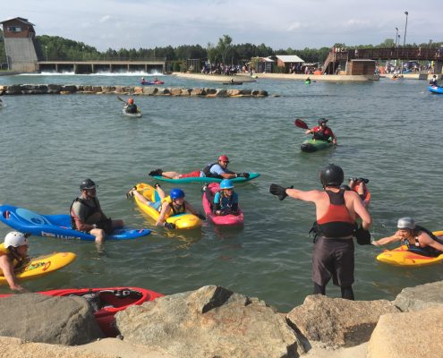 Bellyak lesson at the National Whitewater Center
