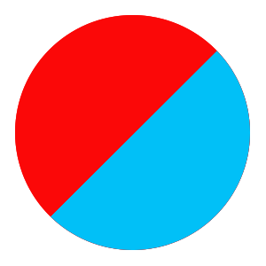 red/blue